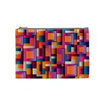 Abstract Background Geometry Blocks Cosmetic Bag (Medium)  Front