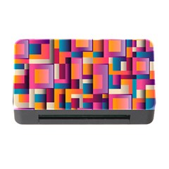 Abstract Background Geometry Blocks Memory Card Reader With Cf by Simbadda