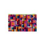 Abstract Background Geometry Blocks Cosmetic Bag (XS) Back