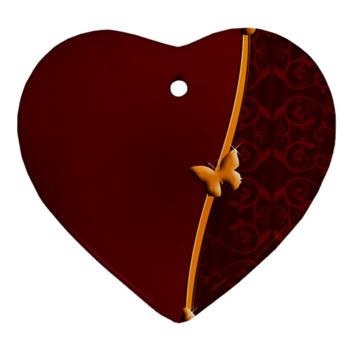 Greeting Card Invitation Red Ornament (Heart)