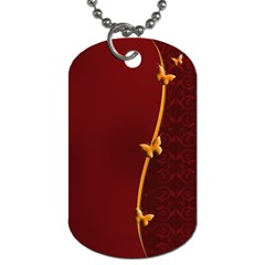 Greeting Card Invitation Red Dog Tag (two Sides) by Simbadda