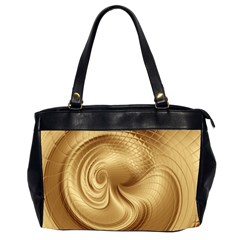 Gold Background Texture Pattern Office Handbags (2 Sides) 