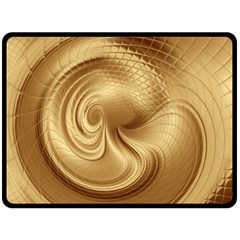 Gold Background Texture Pattern Double Sided Fleece Blanket (large)  by Simbadda