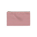 Pattern Red White Background Cosmetic Bag (Small)  Front