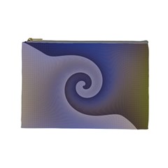 Logo Wave Design Abstract Cosmetic Bag (large)  by Simbadda