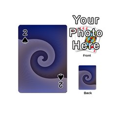 Logo Wave Design Abstract Playing Cards 54 (mini)  by Simbadda