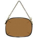 Pattern Honeycomb Pattern Brown Chain Purses (Two Sides)  Front