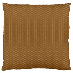 Pattern Honeycomb Pattern Brown Large Cushion Case (two Sides)