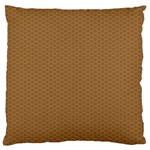 Pattern Honeycomb Pattern Brown Large Cushion Case (Two Sides) Back