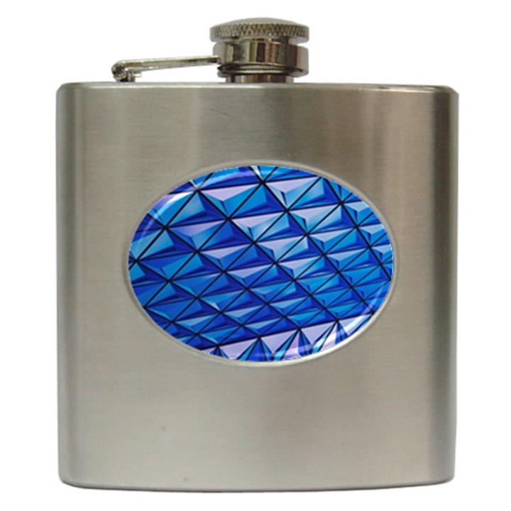 Lines Geometry Architecture Texture Hip Flask (6 oz)