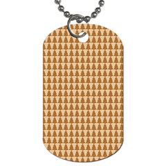 Pattern Gingerbread Brown Dog Tag (one Side) by Simbadda