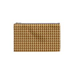 Pattern Gingerbread Brown Cosmetic Bag (small)  by Simbadda