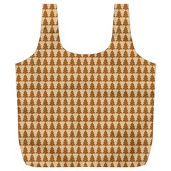 Pattern Gingerbread Brown Full Print Recycle Bags (l)  by Simbadda