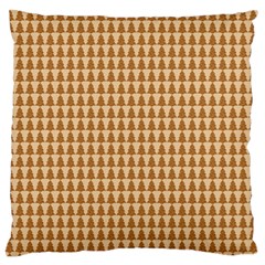 Pattern Gingerbread Brown Standard Flano Cushion Case (one Side) by Simbadda