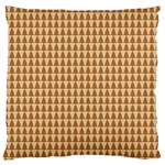 Pattern Gingerbread Brown Standard Flano Cushion Case (Two Sides) Front