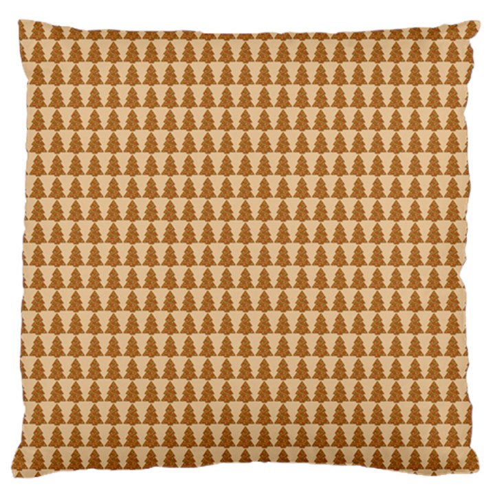 Pattern Gingerbread Brown Standard Flano Cushion Case (Two Sides)