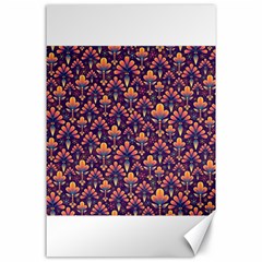 Abstract Background Floral Pattern Canvas 24  X 36  by Simbadda