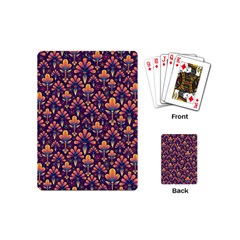 Abstract Background Floral Pattern Playing Cards (mini)  by Simbadda