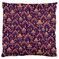 Abstract Background Floral Pattern Large Cushion Case (two Sides) by Simbadda