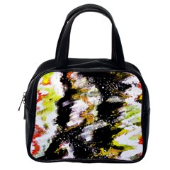 Canvas Acrylic Digital Design Classic Handbags (one Side) by Simbadda