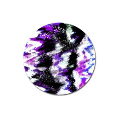 Canvas Acrylic Digital Design Magnet 3  (round) by Simbadda