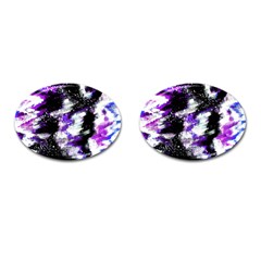 Canvas Acrylic Digital Design Cufflinks (oval) by Simbadda