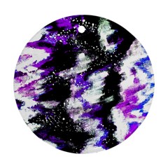 Canvas Acrylic Digital Design Round Ornament (two Sides) by Simbadda