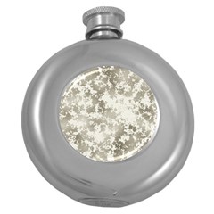 Wall Rock Pattern Structure Dirty Round Hip Flask (5 Oz) by Simbadda