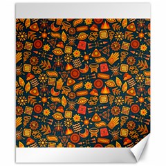 Pattern Background Ethnic Tribal Canvas 8  X 10  by Simbadda