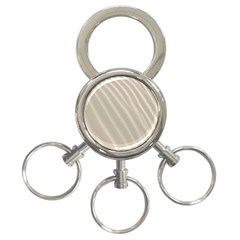 Sand Pattern Wave Texture 3-ring Key Chains by Simbadda