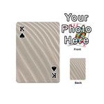 Sand Pattern Wave Texture Playing Cards 54 (Mini)  Front - SpadeK