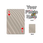 Sand Pattern Wave Texture Playing Cards 54 (Mini)  Front - Heart5