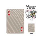 Sand Pattern Wave Texture Playing Cards 54 (Mini)  Front - Diamond9