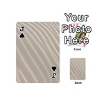 Sand Pattern Wave Texture Playing Cards 54 (Mini)  Front - SpadeJ