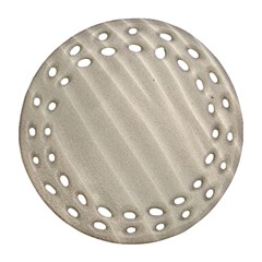Sand Pattern Wave Texture Ornament (round Filigree) by Simbadda