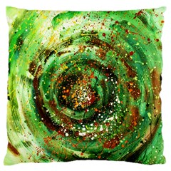 Canvas Acrylic Design Color Large Cushion Case (two Sides) by Simbadda