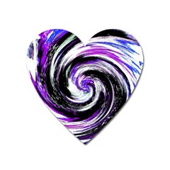 Canvas Acrylic Digital Design Heart Magnet