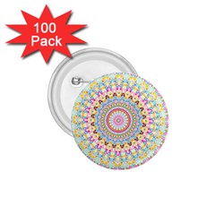 Kaleidoscope Star Love Flower Color Rainbow 1 75  Buttons (100 Pack)  by Alisyart