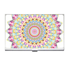 Kaleidoscope Star Love Flower Color Rainbow Business Card Holders by Alisyart