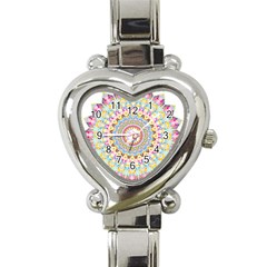 Kaleidoscope Star Love Flower Color Rainbow Heart Italian Charm Watch by Alisyart