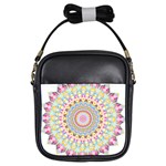 Kaleidoscope Star Love Flower Color Rainbow Girls Sling Bags Front