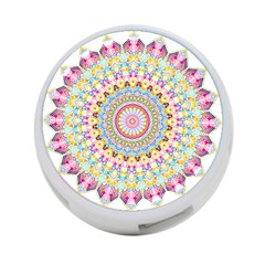 Kaleidoscope Star Love Flower Color Rainbow 4-port Usb Hub (two Sides)  by Alisyart