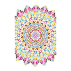 Kaleidoscope Star Love Flower Color Rainbow Shower Curtain 48  X 72  (small)  by Alisyart