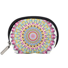 Kaleidoscope Star Love Flower Color Rainbow Accessory Pouches (small) 