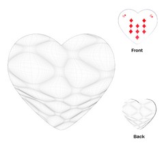 Line Stone Grey Circle Playing Cards (heart) 