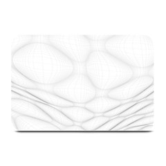 Line Stone Grey Circle Plate Mats by Alisyart