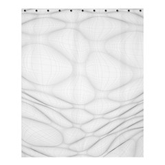 Line Stone Grey Circle Shower Curtain 60  X 72  (medium)  by Alisyart