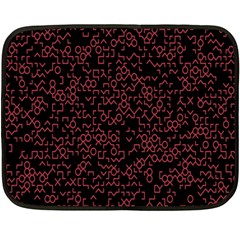 Random Pink Black Red Fleece Blanket (mini) by Alisyart