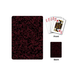 Random Pink Black Red Playing Cards (mini)  by Alisyart