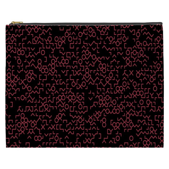 Random Pink Black Red Cosmetic Bag (XXXL) 